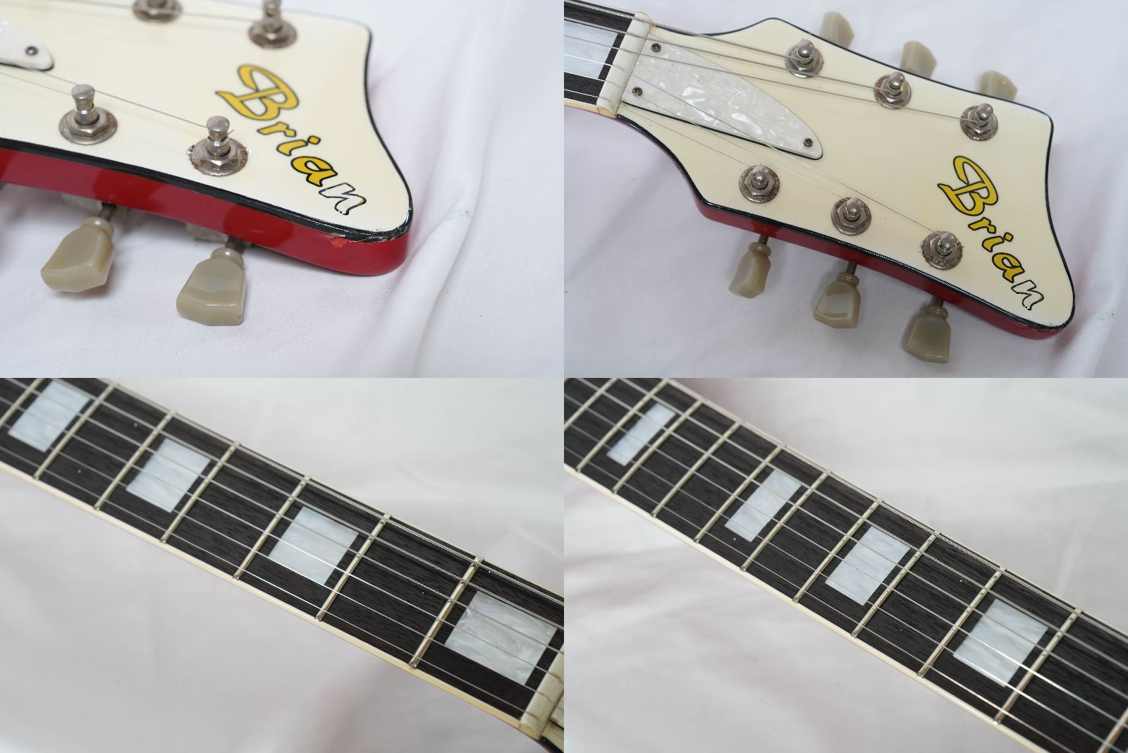 ☆Brian by Bacchus☆BNG-450 RED National Map Guitar ビザール