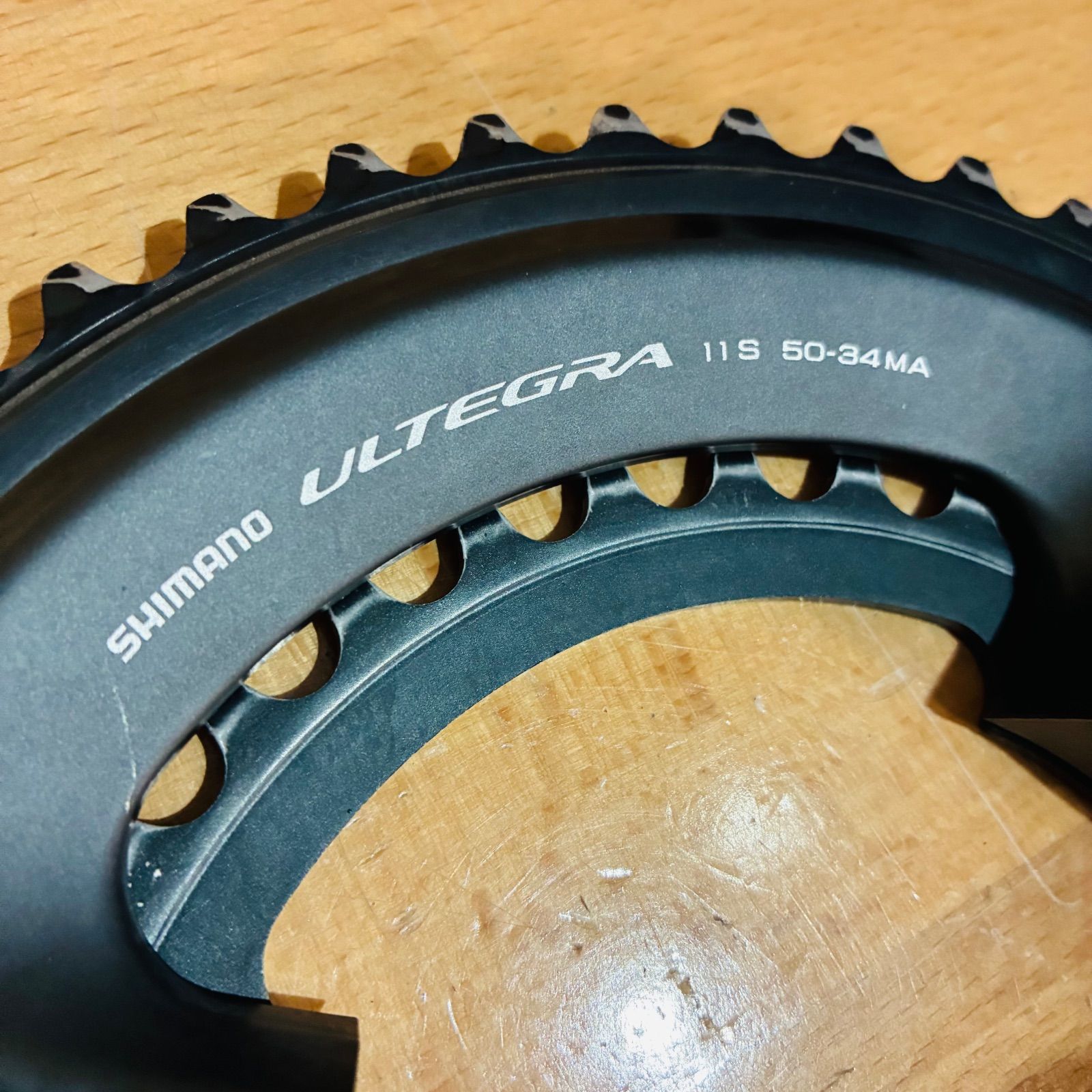 中古品】 シマノ アルテグラ FC-6800 チェーンリング 11s 50-34T