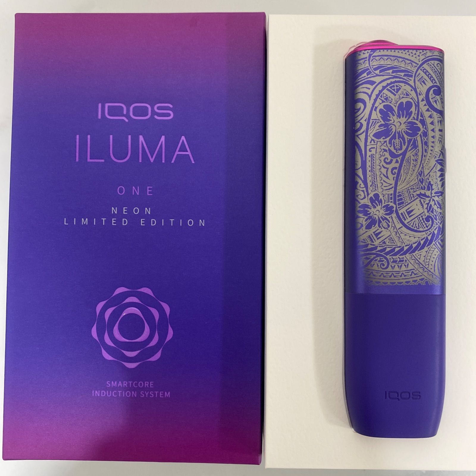 ハワイアン 加工 iQOS ILUMA ONE アイコス イルマ ワン ネオン 紫 