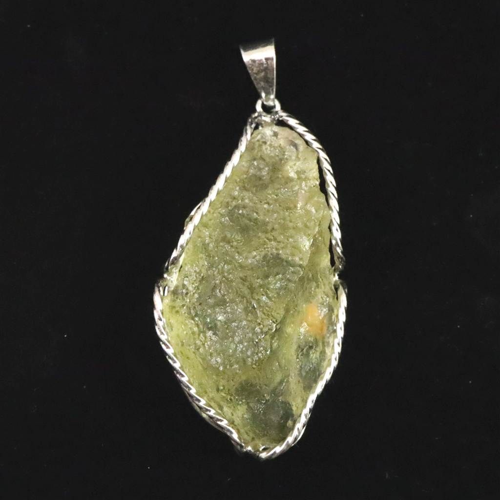 リビアンデザートグラス 43mm原石 ペンダントトップ 17.7g 【榎本通商