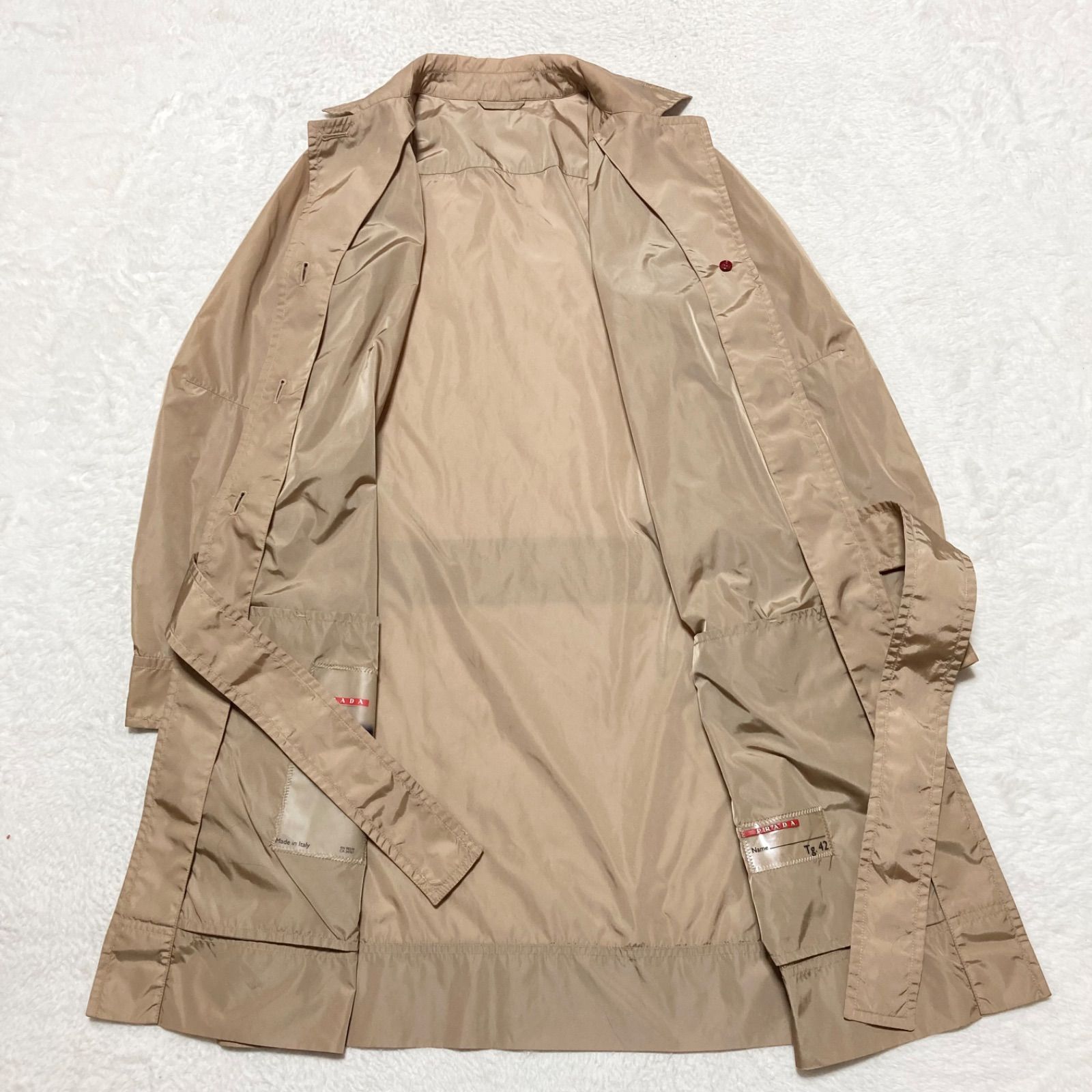PRADA SPORT プラダスポーツ レインコート 化繊ライトトレンチコート 