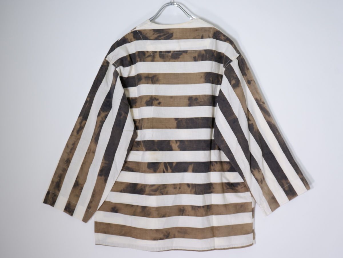 VINTAGE.ヴィンテージ品 古い衣装用 囚人服ボーダー プリズナーシャツ