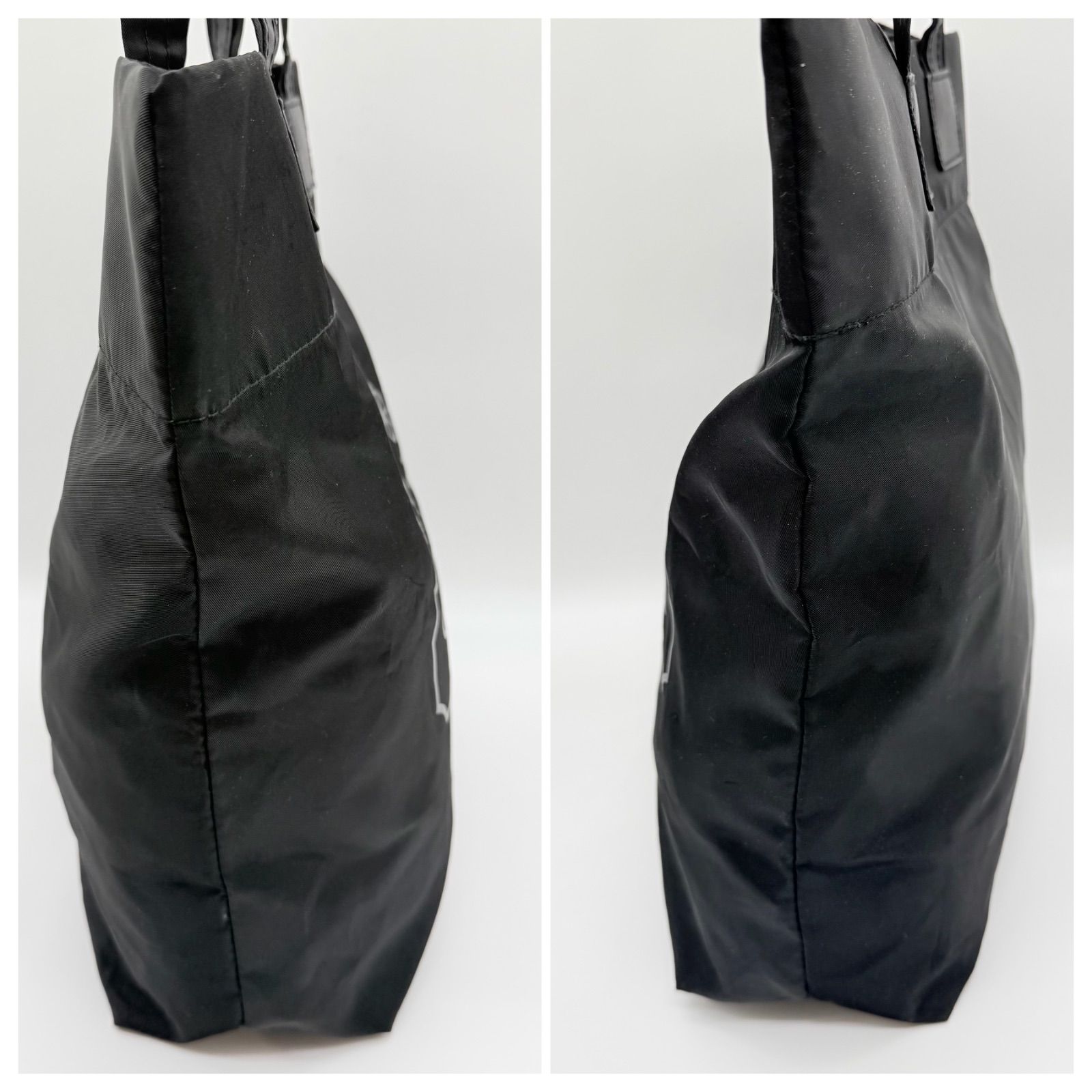 コーチ 15669 トートバッグ シグネチャー ナイロン レザー 黒 y2k COACH Y2K BLACK nylon tote bag A4 コーチ ナイロントートバッグ