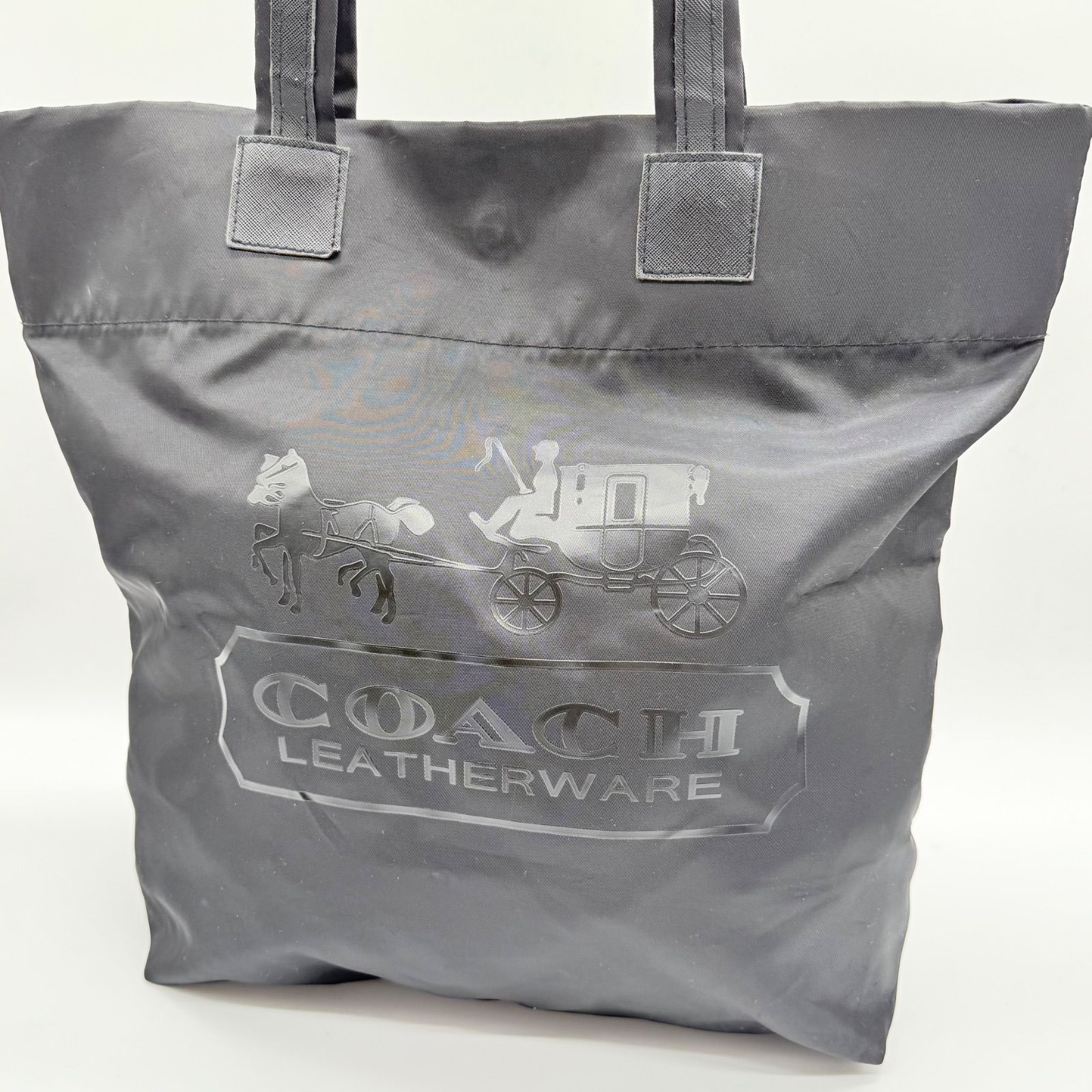 COACH Y2K BLACK nylon tote bag A4 コーチ ナイロントートバッグ