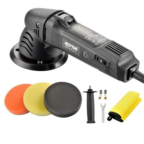 迅速に発送 ?ZOTA ポリッシャー 車 125 mm裏板電動ポリッシャー PSE認証済 100 V六段変速 ダブルアクションポリッシャ-540 W カーポリッシャ- 小型 ランダム軌道車 研磨 車磨き 金属製品の錆落し 艶出し 傷消し家庭用 206 cf 084