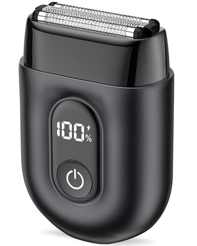 電気シェーバー メンズ 髭剃り ひげそり 電動シェーバー 往復式 深剃り 重厚フルメタル筐体 独立3 D浮動 刃 IPX 7防水 お風呂剃り可 Type C急速充電 120分連続使用 スマートLEDディスプレイ ト ラベルロック 低騒音 d 4 f bfdd