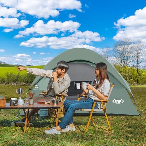 UNP テント 2人用 キャンプテント 4人用 2?3人用 ソロテント 携帯超軽量 ドームテント 組み立て式 簡単設営 通気 防風 撥水 ピクニック キャンピング お花見|防災|登山|釣り対応 4シーズン 収納袋付き 94 b 8 eefb