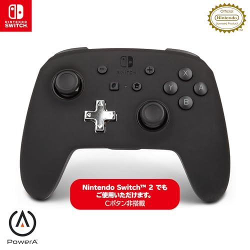 迅速に発送 任天堂ライセンス商品 PowerA パワーエー エンハンスド ワイヤレスコントローラー for Nintendo Switch - ブラック 2年保証 -04 5 b 533940