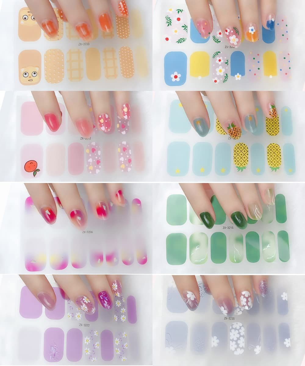 ネイルシール 3D立体感 損傷のないジェルネイルシール 貼るだけ 手の爪