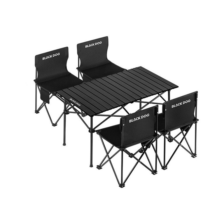 5点セット アウトドア キャンプ テーブル チェア 折りたたみ式 カーボンスチール製 ポータブル コンパクト収納 ピクニック 釣り レジャーに最適
