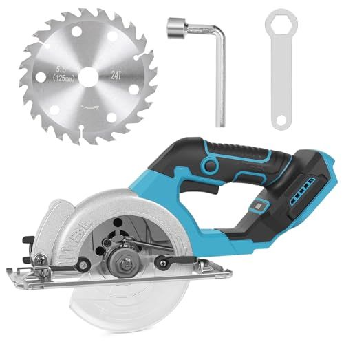 迅速に発送 マルノコ 充電式丸のこ 丸鋸 コードレス 刃経125 mm 軽量 コンパクト充電式丸のこアウターロータ ブラシレス 刃経140 5 5インチ 切り込み深さ51 5700 RPM DIY用 マキタ18 Vバッテリー対応 BL 18 197410 ca