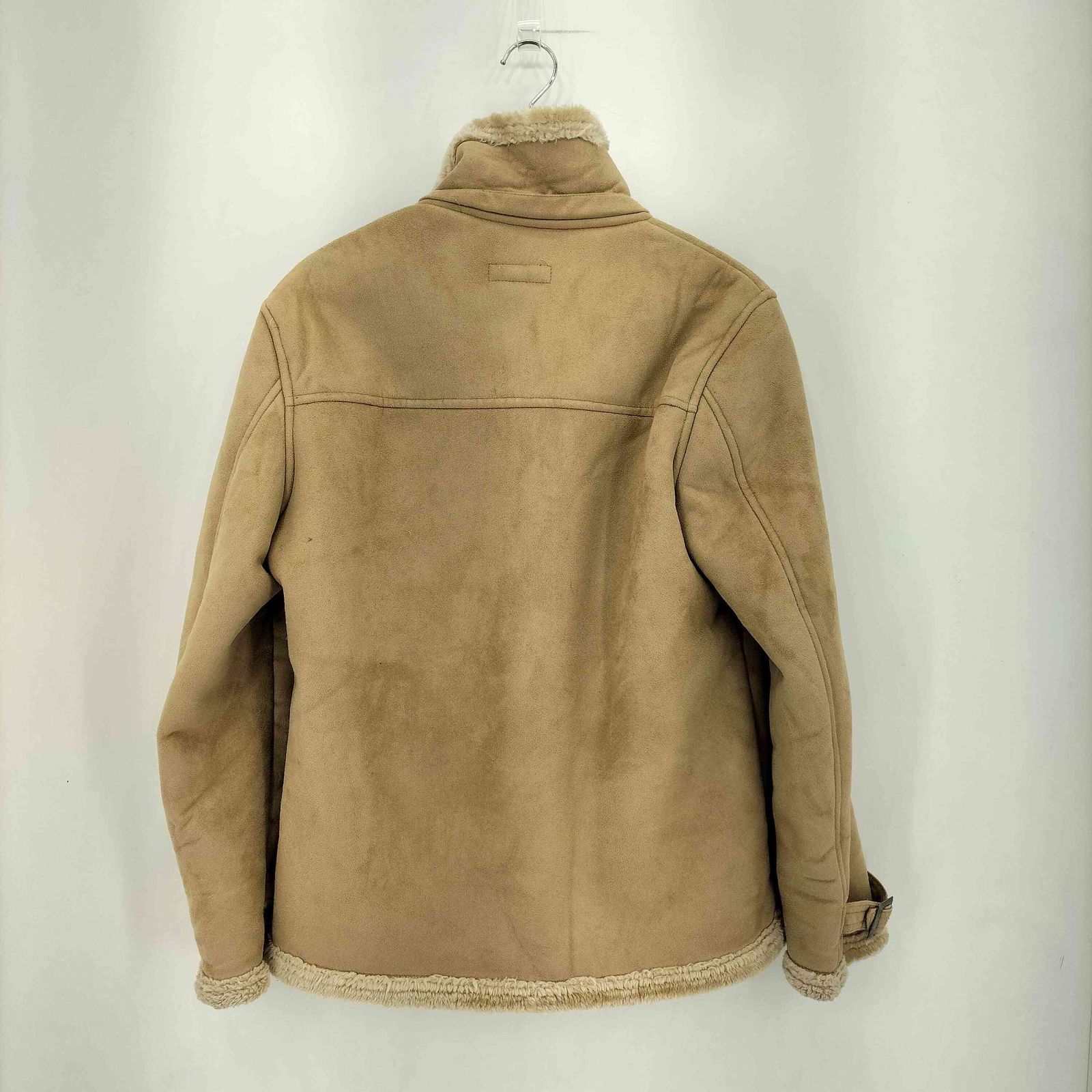 ユーズドフルギ USED古着 フェイクムートンスタンドカラージャケット 