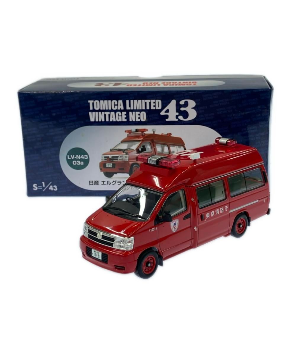 美品 トミーテック 日産 エルグランド 消防指揮隊車 東京消防庁 1/43