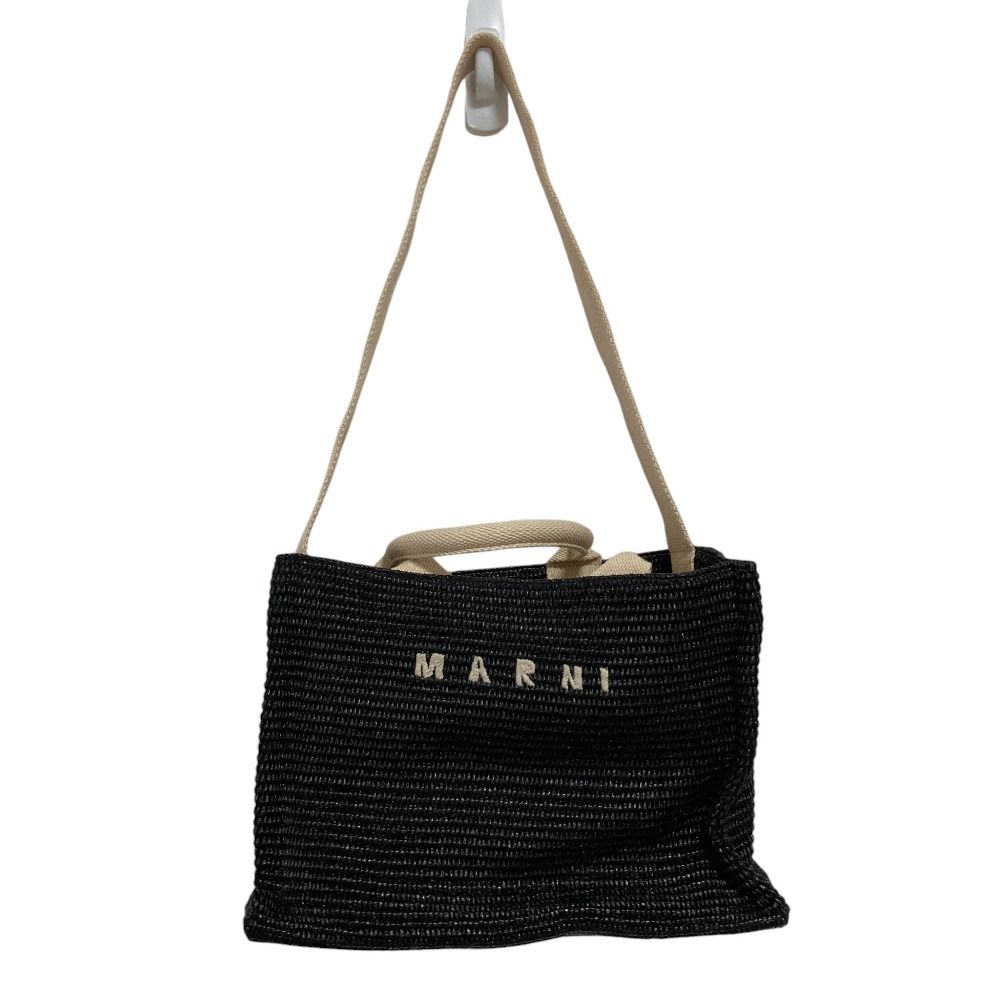 美品 24SS MARNI マルニ 2way かごトートバッグ ショルダーバッグ 