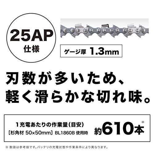 迅速に発送 マキタ 充電式チェンソー ガイドバー250 mm 青 18 V バッテリ充電器別売 4603110 a