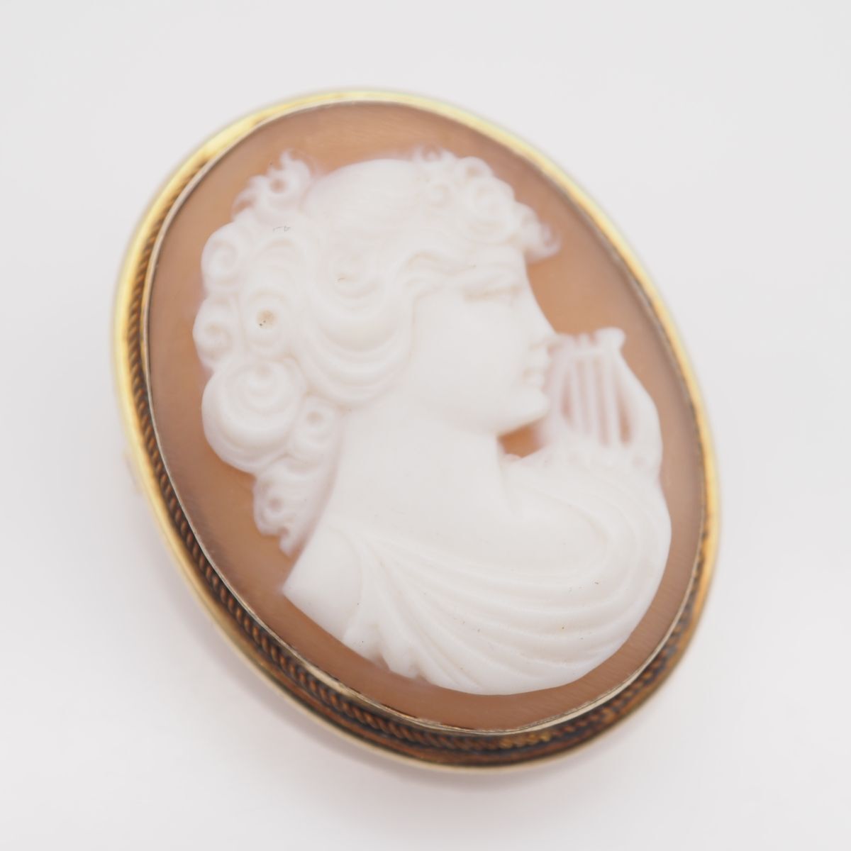ヴィンテージ樹脂カメオ - クラシックな女性の横顔 - 7色 - 18 x 13 mm