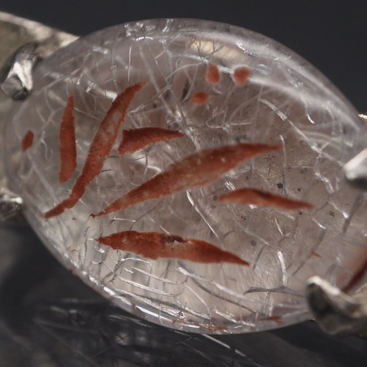 Q067 DELPHINE NARDIN PARIS デルフィーヌ ナルダン ブローチ 水晶風