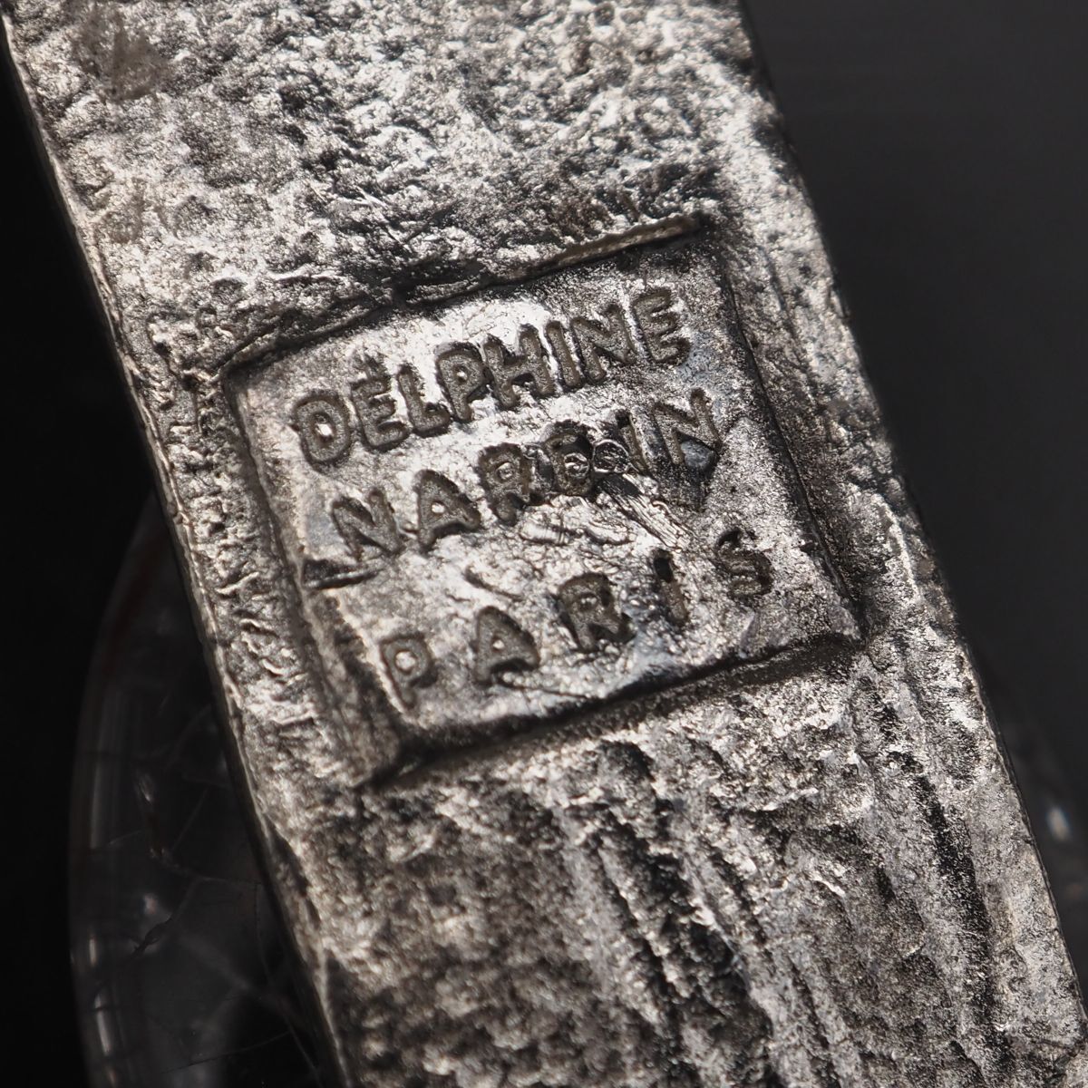 Q067 DELPHINE NARDIN PARIS デルフィーヌ ナルダン ブローチ 水晶風