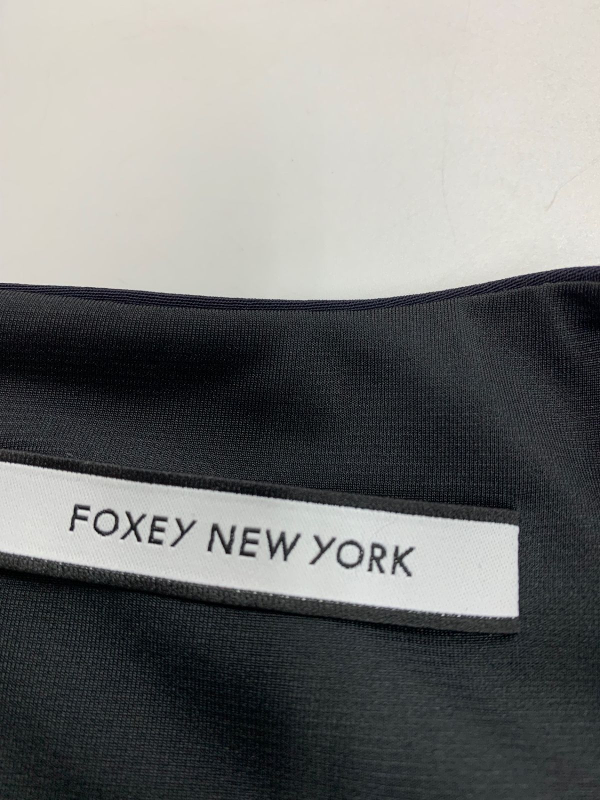 フォクシーニューヨーク Winter Wonder 39842 ワンピース 38 ネイビー