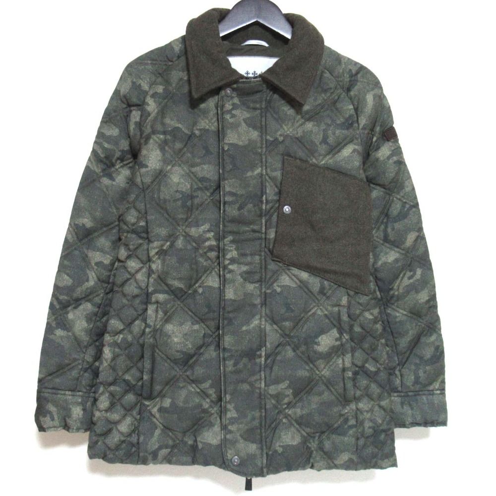 美品 TATRAS タトラス Rライン カモフラ 迷彩柄 ウール シルクブレンド 