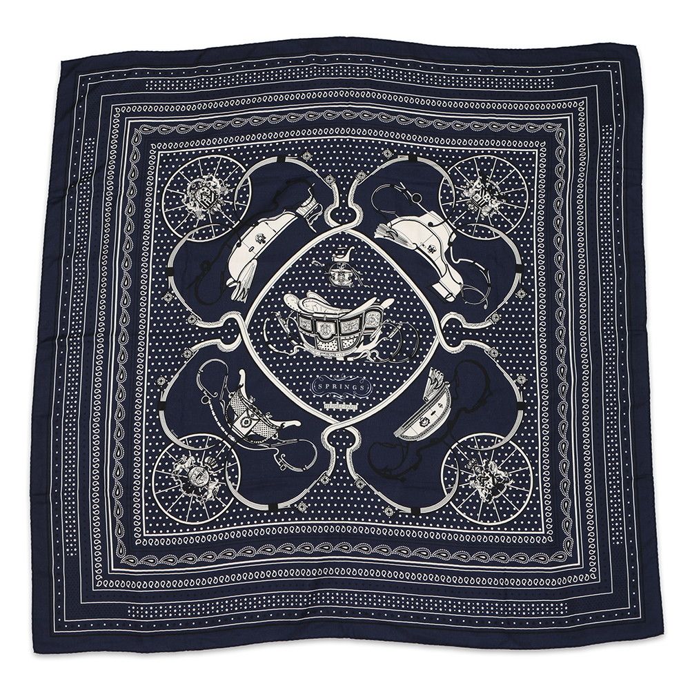 エルメス ストール カレ140 カレジェアン スプリングス バンダナ