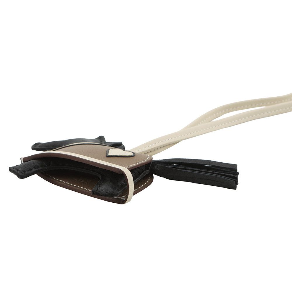 エルメス バッグチャーム ロデオPM ロベオクール ブラック/エトゥープ