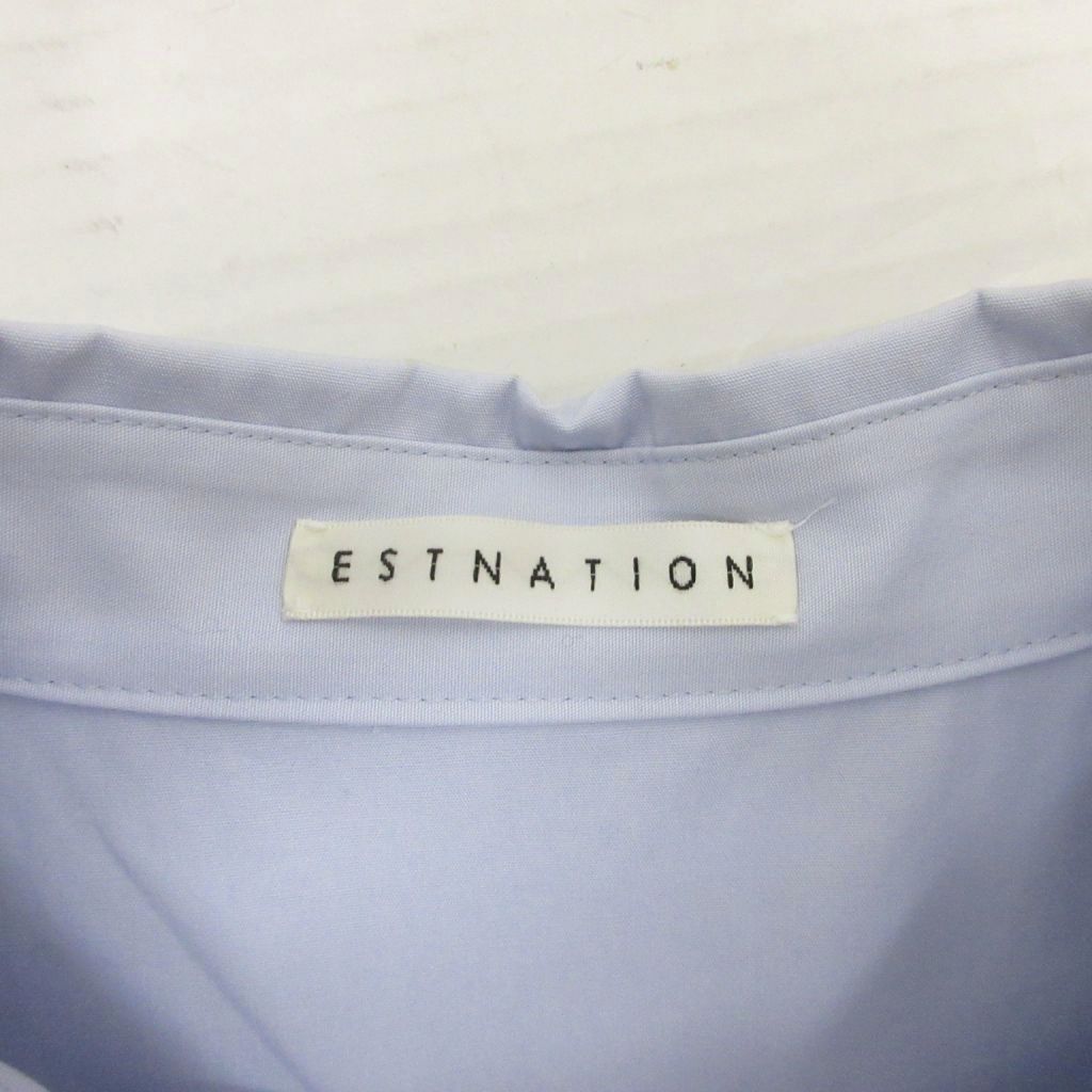 エストネーション ESTNATION 美品 パフスリーブコットンシャツ 半袖