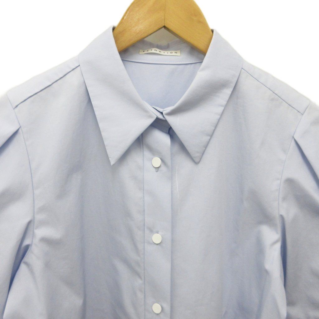 エストネーション ESTNATION 美品 パフスリーブコットンシャツ 半袖