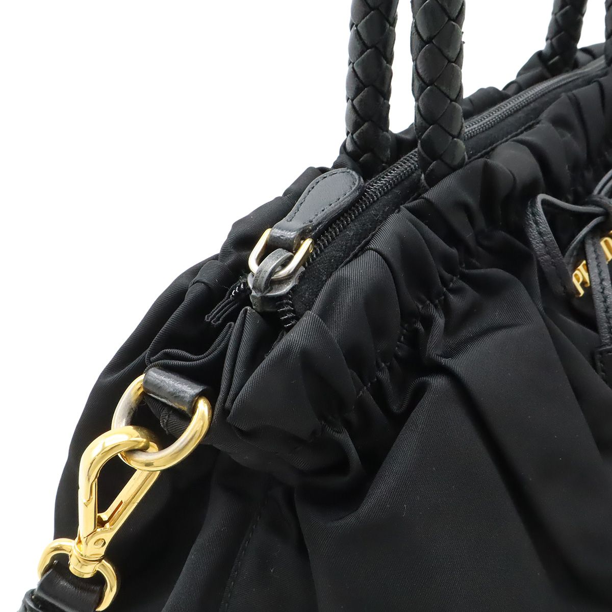 PRADA プラダ リボン ハンドバッグ ミニバッグ 2WAY ショルダーバッグ 