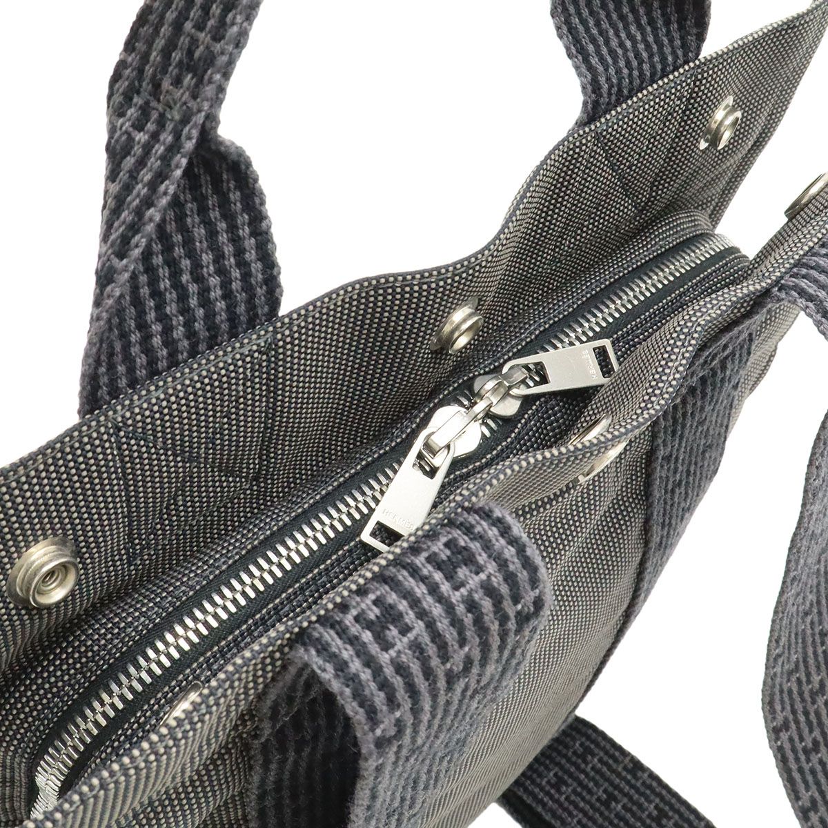 エルメス エールライン サックアド リュックサック グレー バック