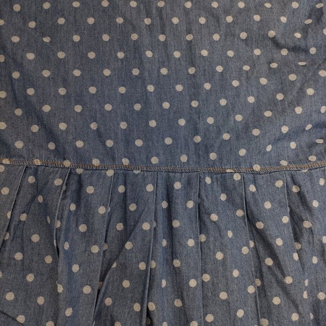 ohana ドット ワンピース ブルー レディース オハナ【中古】6-0126M