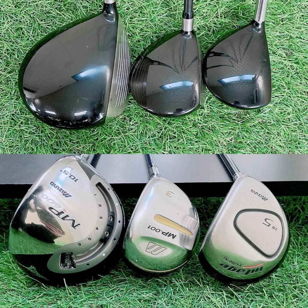 ミズノ MP-600 初心者 メンズ ゴルフクラブ セット 11本 カーボン S