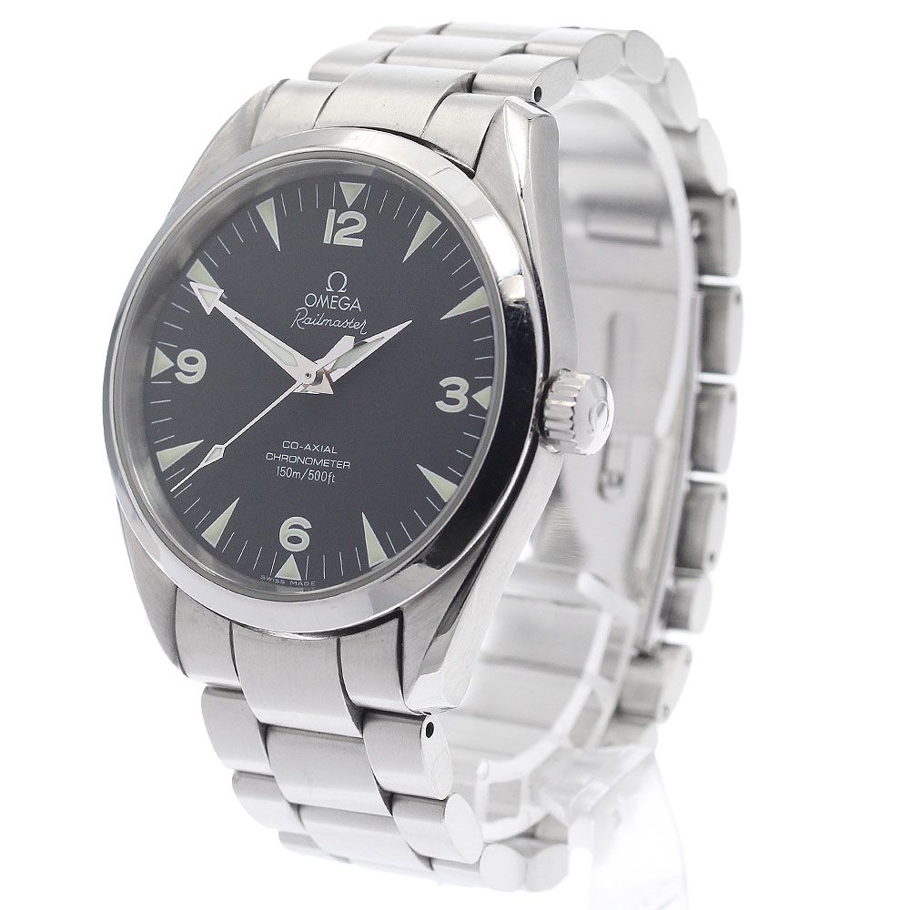  オメガ OMEGA 2503 52 シーマスター アクアテラ レイルマスター 自動巻き メンズ _940111 厚手ニット 自動巻き時計 腕時計(アナログ)