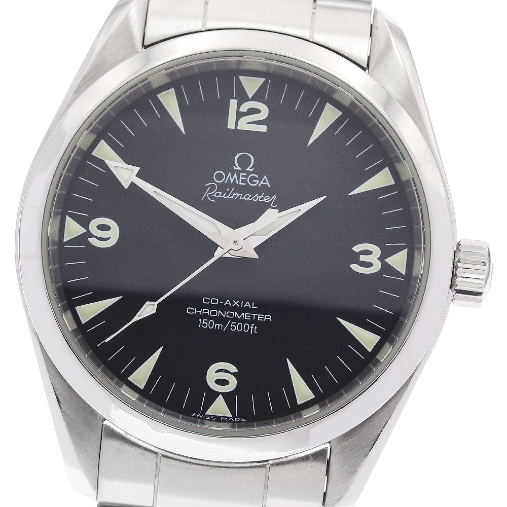 オメガ OMEGA 2503 52 シーマスター アクアテラ レイルマスター 自動巻き メンズ _940111