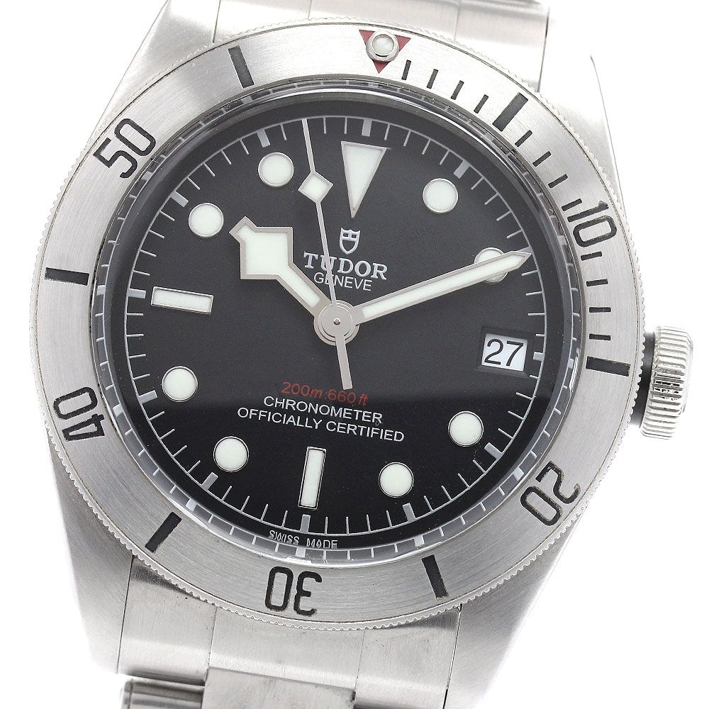 チュードル TUDOR 79730 ブラックベイ スチール デイト 自動巻き メンズ 保証書付き_877510