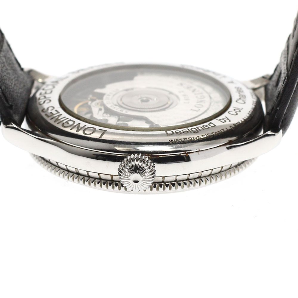  ロンジン LONGINES L2 617 4 リンドバーグ アワーアングル デイト 自動巻き メンズ _940167 ワンポイント 自動巻き時計 腕時計(アナログ)