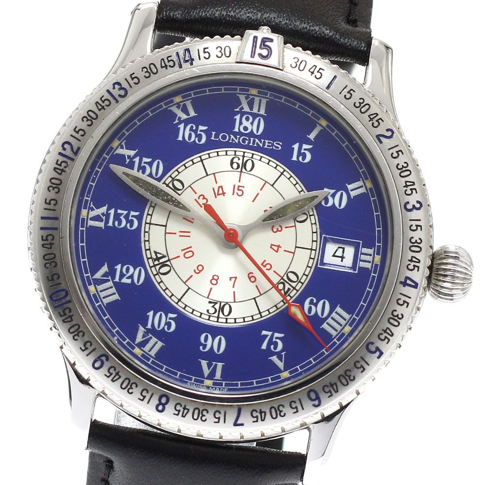 ロンジン LONGINES L2 617 4 リンドバーグ アワーアングル デイト 自動巻き メンズ _940167