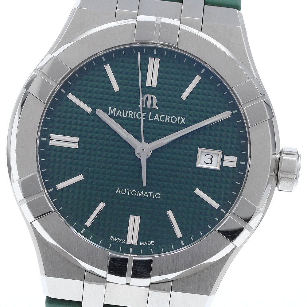 モーリスラクロア MAURICE LACROIX AI6008 SS000 630 5 アイコン オートマティック デイト 自動巻き メンズ 箱 保証書付き_941976