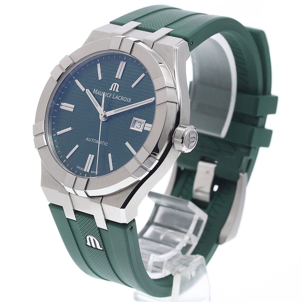  モーリスラクロア MAURICE LACROIX AI6008 SS000 630 5 アイコン オートマティック デイト 自動巻き メンズ 箱 保証書付き_941976 モノトーン 自動巻き時計 腕時計(アナログ)