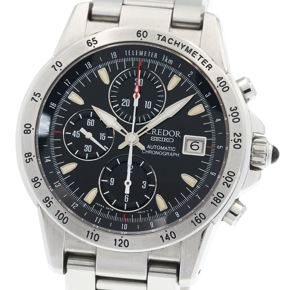 セイコー SEIKO GCBP997 6S78 0A10 クレドール フェニックス デイト クロノグラフ 自動巻き メンズ _936220