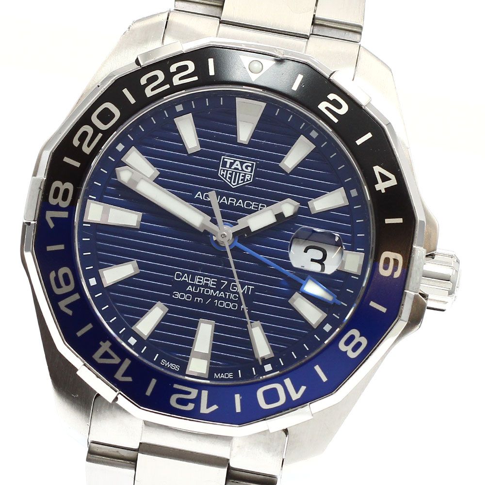 タグホイヤー TAG HEUER WAY201T BA0927 アクアレーサー キャリバー7 GMT 自動巻き メンズ 箱 保証書付き_935951