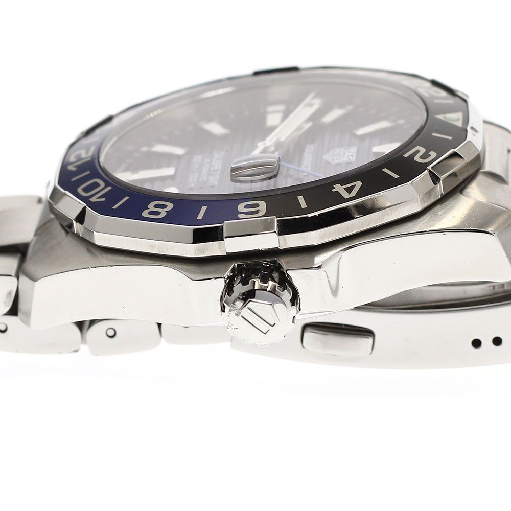  タグホイヤー TAG HEUER WAY201T BA0927 アクアレーサー キャリバー7 GMT 自動巻き メンズ 箱 保証書付き_935951 スラックス 自動巻き時計 腕時計(アナログ)