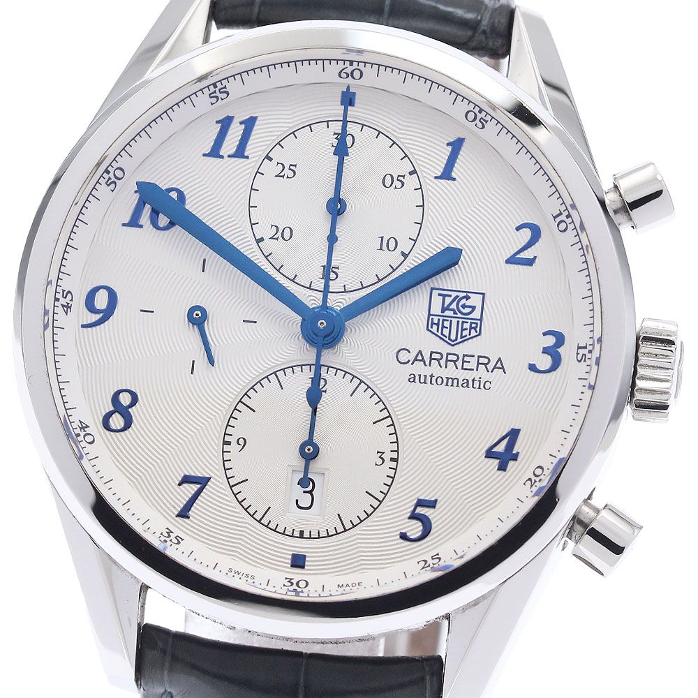 タグホイヤー TAG HEUER CAS2111 FC6292 カレラ ヘリデージ クロノグラフ 自動巻き メンズ 保証書付き_939631