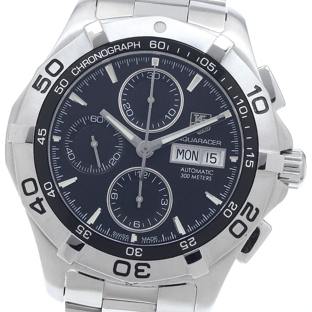 タグホイヤー TAG HEUER CAF2010 BA0815 アクアレーサー デイデイト クロノグラフ 自動巻き メンズ 保証書付き_936996