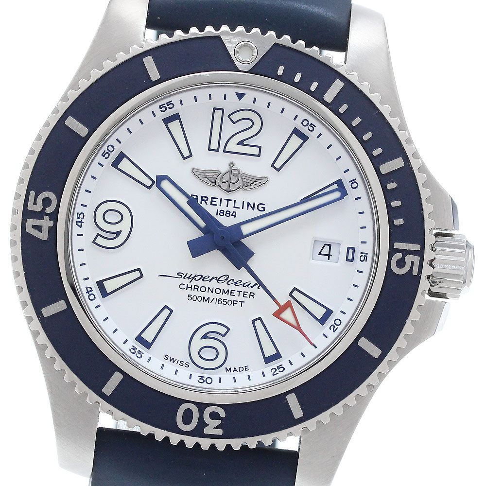 ブライトリング BREITLING A17366 スーパーオーシャン 42 デイト 自動巻き メンズ 保証書付き_940363