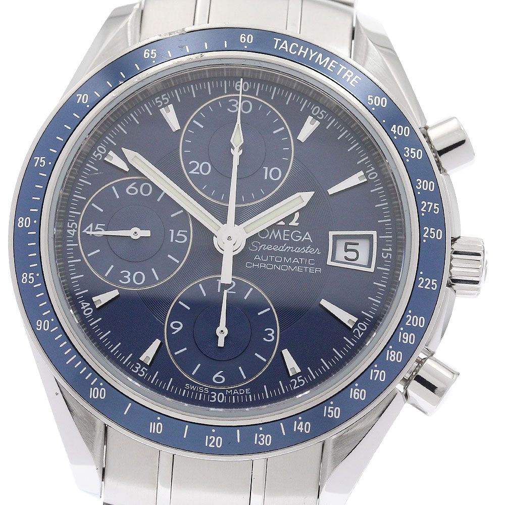 オメガ OMEGA 3212 80 スピードマスター デイト クロノグラフ 自動巻き メンズ 保証書付き_921055