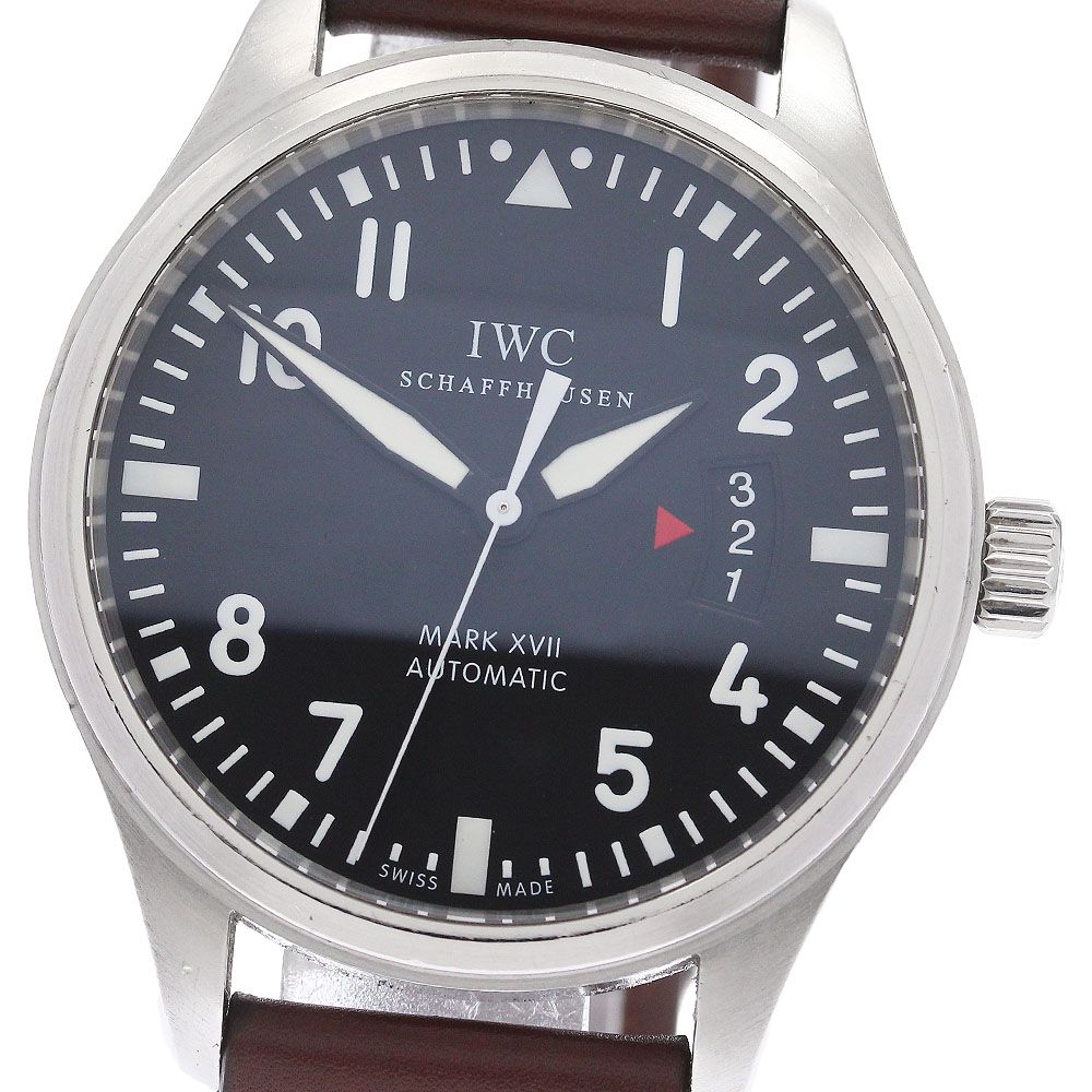 IWC SCHAFFHAUSEN IW326501 パイロットウォッチ マークXVII デイト 自動巻き メンズ 保証書付き_940328