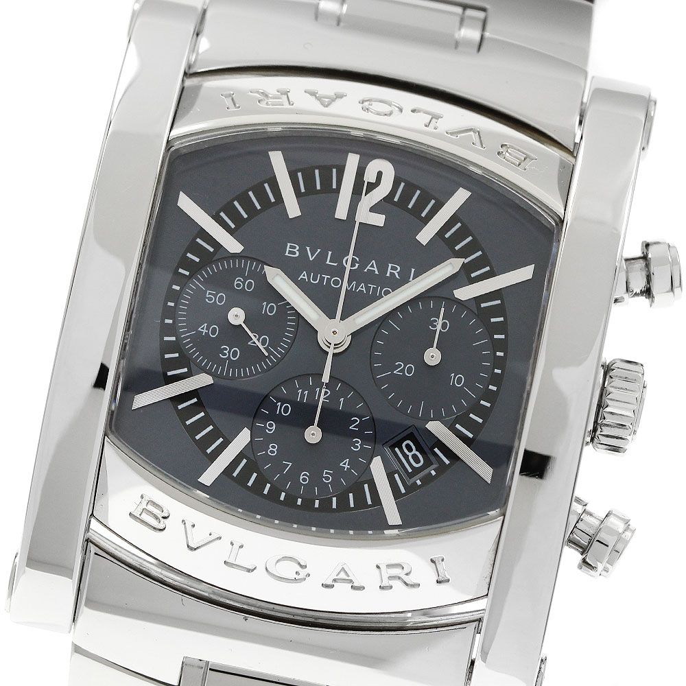 ブルガリ BVLGARI AA44SCH アショーマ クロノグラフ デイト 自動巻き メンズ _938358