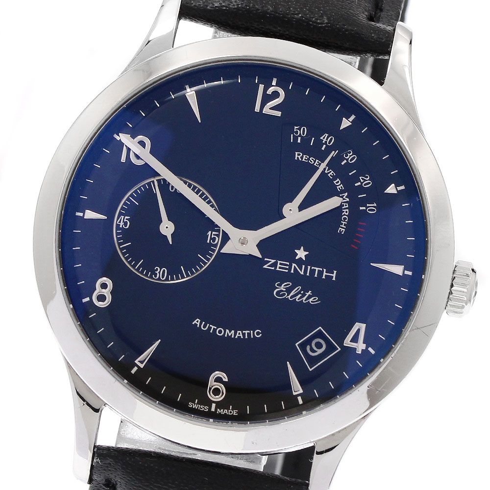 ゼニス ZENITH 03 1125 685 21 C490 クラスエリート リザーブ ド マルシェ デイト 自動巻き メンズ 内箱 保証書付き_939732