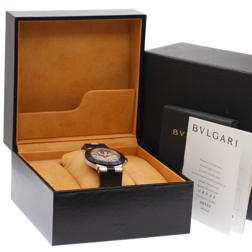  ブルガリ BVLGARI AL38TA アルミニウム デイト 自動巻き メンズ 箱 保証書付き_941316 スポーツミックス 自動巻き時計 腕時計(アナログ)